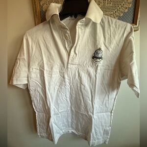 Difini Blue Hill Country Club Vintage White Polo Shirt